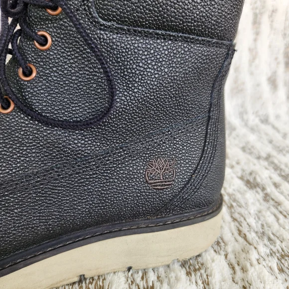 Timberland "Kenniston" Waterproof Boots Pebbled Leather Black | Women's Size 9 - Picture 8 of 12